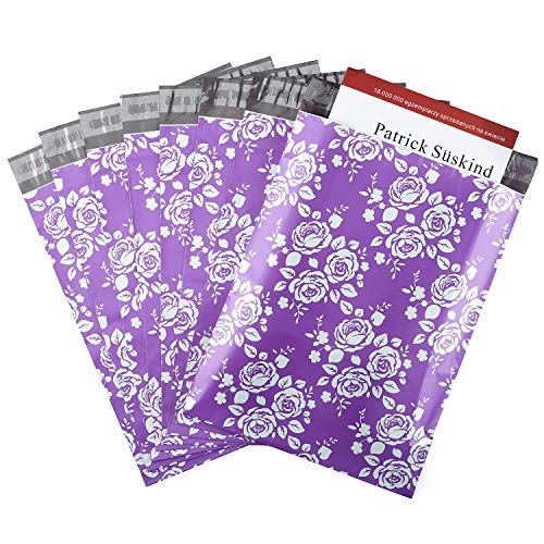 Metronic Purple Floral Poly Mailers 10x13 Designer Mailers, 100 Pack, Self-Seal Shipping Bags, Packaging for Small Business, Packaging Bags, Shipping Envelopes, Shipping Bags for Clothing, Boutique