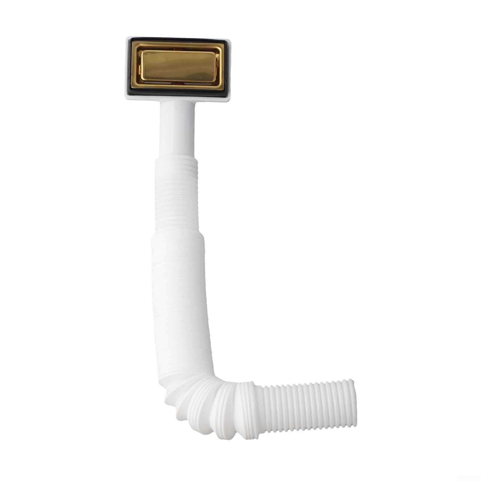 Tubo di troppopieno per lavello Oro Tubo di scarico flessibile 230-530 mm SUS304 Accessori per cucina bagno lavandino scarico