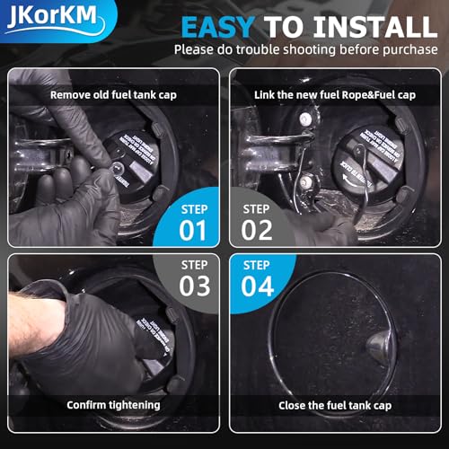 Image of Fuel Tank Cap,Gas Cap For 2003-2018 Jeep Wrangler JK,2008-2017 Jeep Patriot,2003-2006 Jeep Wrangler TJ,2006-2010 Jeep Commander,2002-2012 Jeep Liberty, 2000-2017 Jeep Cherokee & Dodge Ram#52100552AG