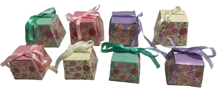 Adaamya Paper-20 Pcs-Diy Mix Colors Chocolate Gift Box, Gift For Wedding, Diwali Party, Sweets Packaging (Small (7 X 7X 5.5 Cm)) Adaamya Paper-20 Pcs-Diy Mix Colors Chocolate Gift Box, Gift For Wedding, Diwali Party, Sweets Packaging (Small (7 X 7X 5.5 Cm))