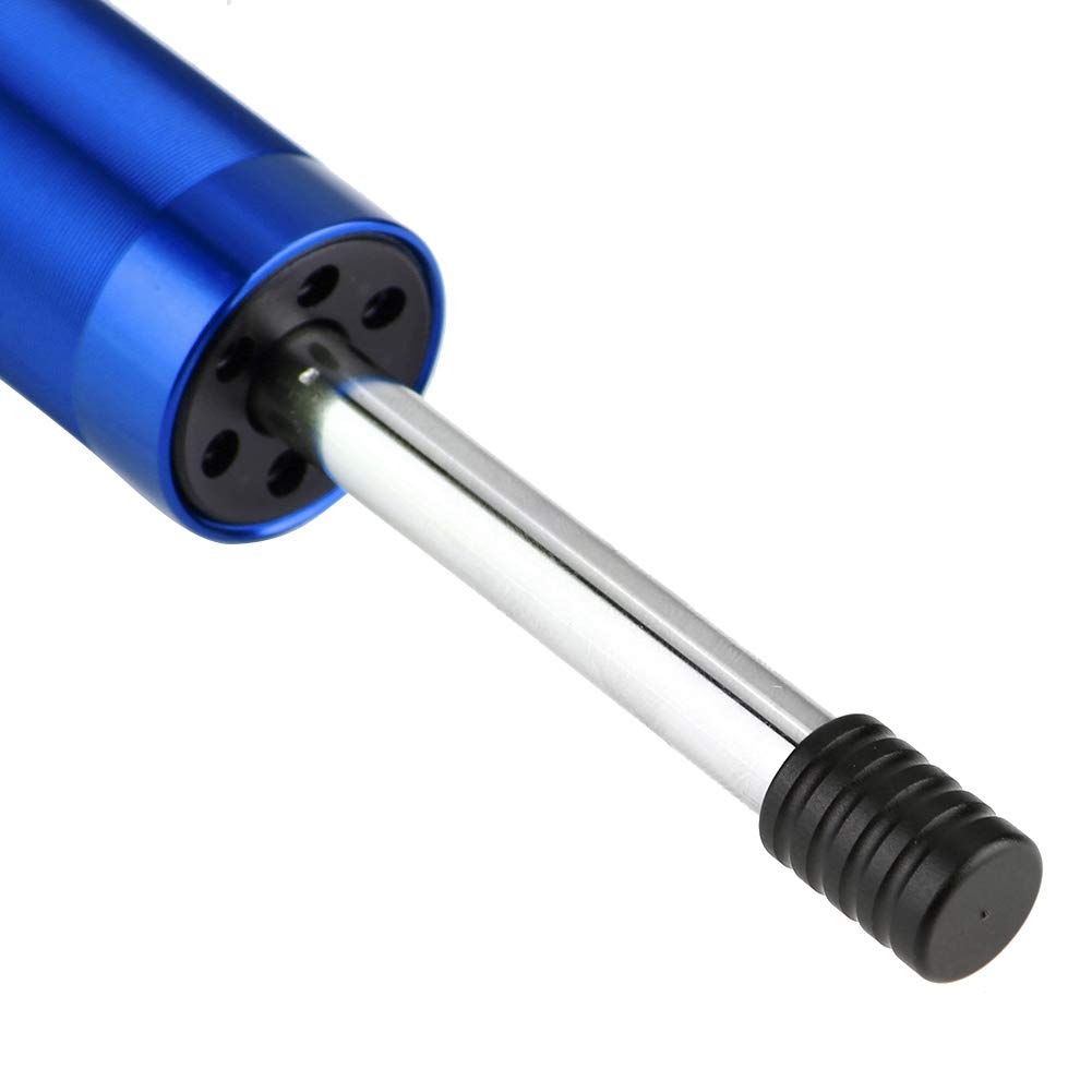Estabilizador de Dirección Moto, Universal Estabilizador de Amortiguador de Dirección Barra de Direccion de Aleación de Aluminio, para Motocicleta (Azul + Negro)