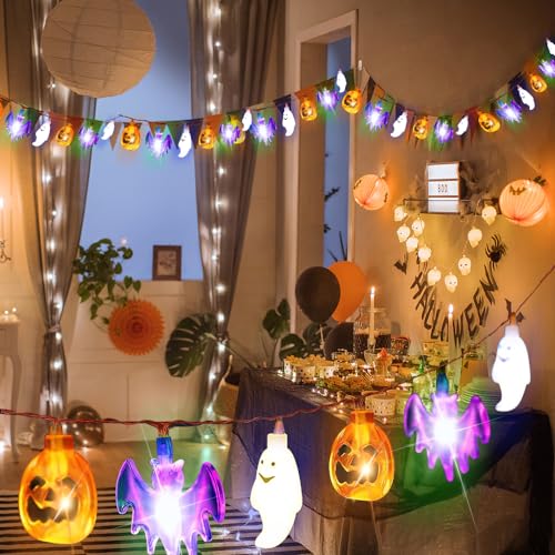 CJBIN Catena luminosa per Halloween, 3 m, 20 LED