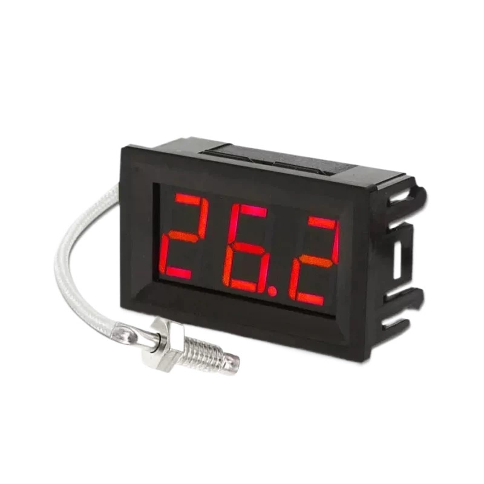 Termometro digitale industriale ad alta temperatura tipo K M6, misuratore di temperatura da 12 V, termografo da -30 a 800 gradi(XH-B310 Red)