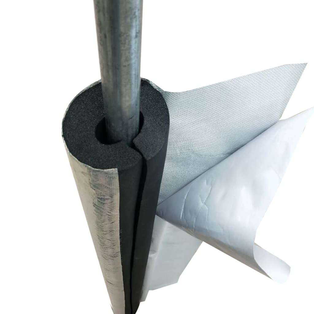 DXHYYM Outdoor Water Pipe Insulation Pipe, Self-Adhesive Foam Pipe Insulation Covers 22mm 27mm 34mm 43mm 48mm 60mm 76mm, Antifreeze/Waterproof