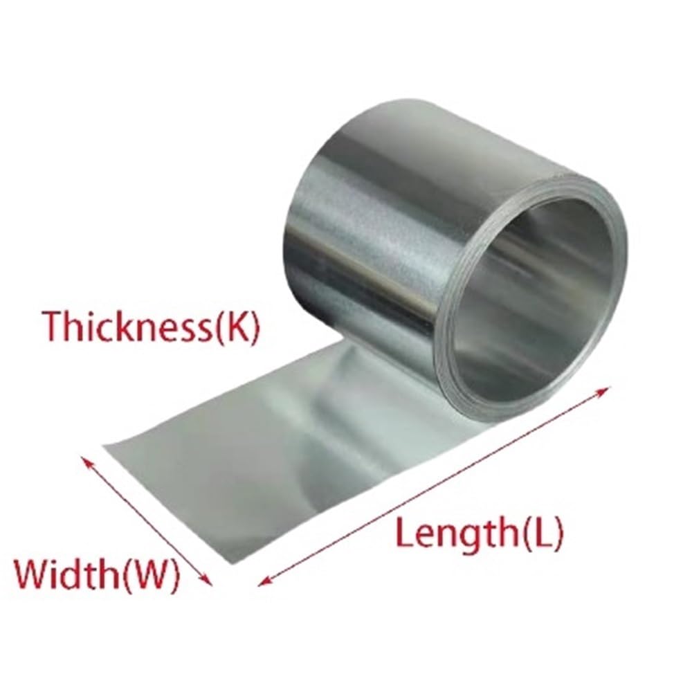 Płyta z folii aluminiowej 1060 - lekka srebrna płyta metalowa Al do gotowania, pieczenia, grillowania i pakowania żywności, 1 szt.(0.5x10x1000mm)