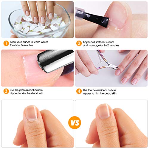 image for Cuticle Trimmer-opove Cuticle Remover Cuticle Nipper Professional Stai