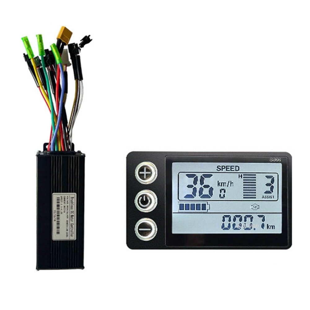 WisyurtElectric Bicycle 24V 36V 48V 30A 3 Model Sinewave Controller S866 LCD Display Accessories for 350W 500W 750W 1000W Ebike