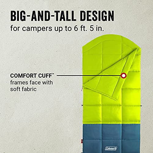 Coleman-Kompact-Sleeping-Bag-IndoorOutdoor-Lightweight-Sleeping-Bag-for-Adults-20F30F40F-Options-for-Camping-Hiking-Backpacking-with-Included-Compression-Sack