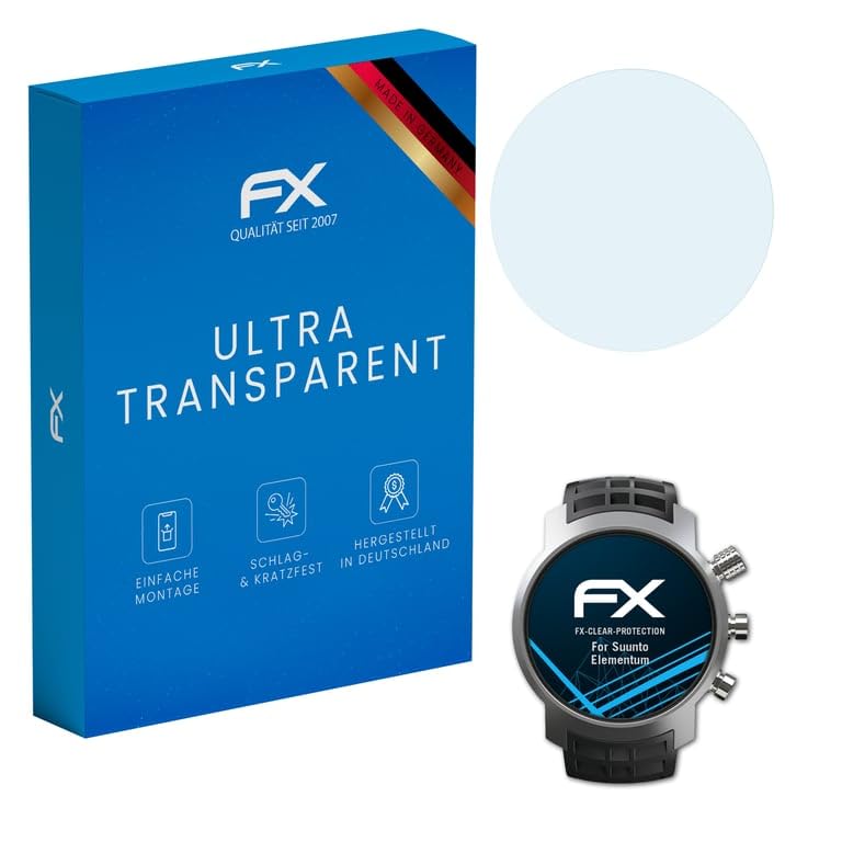 atFoliX Lámina Protectora de Pantalla compatible con Suunto Elementum Película Protectora, ultra transparente FX Protector Película (3X)
