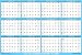 SwiftGlimpse 2018-2019 Academic Wall Calendar Erasable Large Jumbo Oversized Wet & Dry Erase Laminated 12 Month Planner, June - July - CLASSIC BLUE (32x48 Horizontal)
