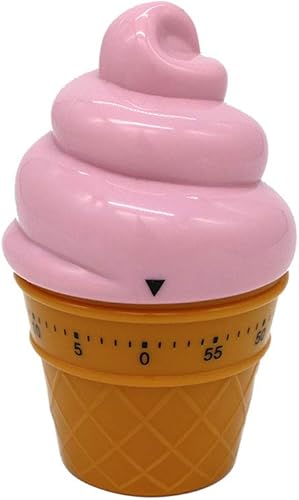 Miniatura 7 de Temporizador mecánico manual Helado Modelo Temporizadores 60 Minutos Cocina Temporizador Reloj Fuerte Alarma Contadores (blanco)