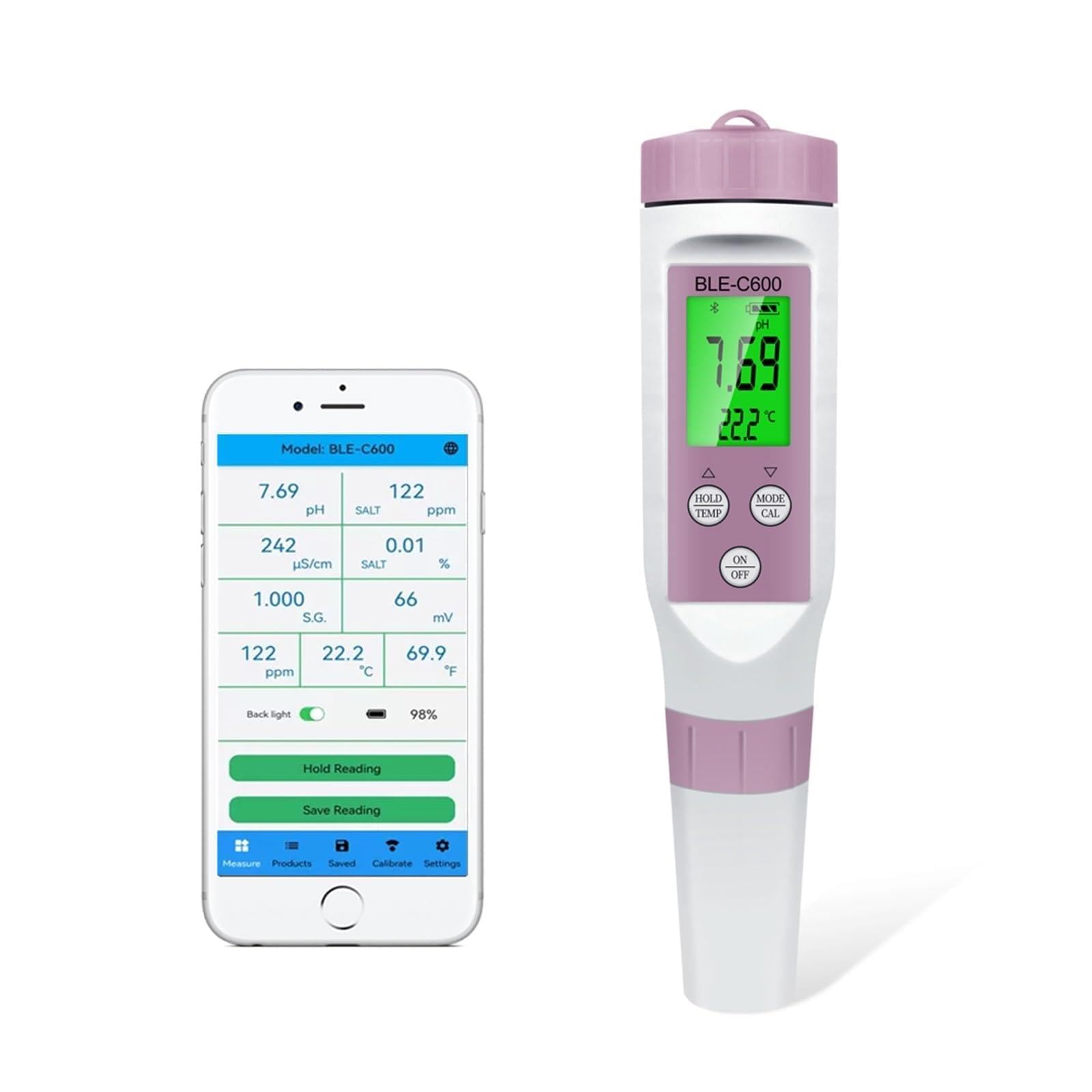 MidingChai 7 En 1 Testeur Ph Piscine Electronique,Ph Metre PH