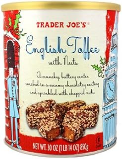 Trader Joe's Traditional English Toffee with Nuts - 30 oz. (1 lb. 14 oz, 850g)