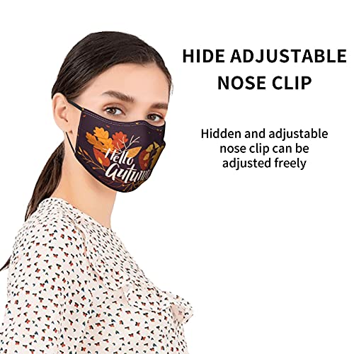 Maple Leaves Autumn Fall Tree Cloth Face Mask Washable Reusable Adjustable Breathable Face Masks For Women Men #TOP1