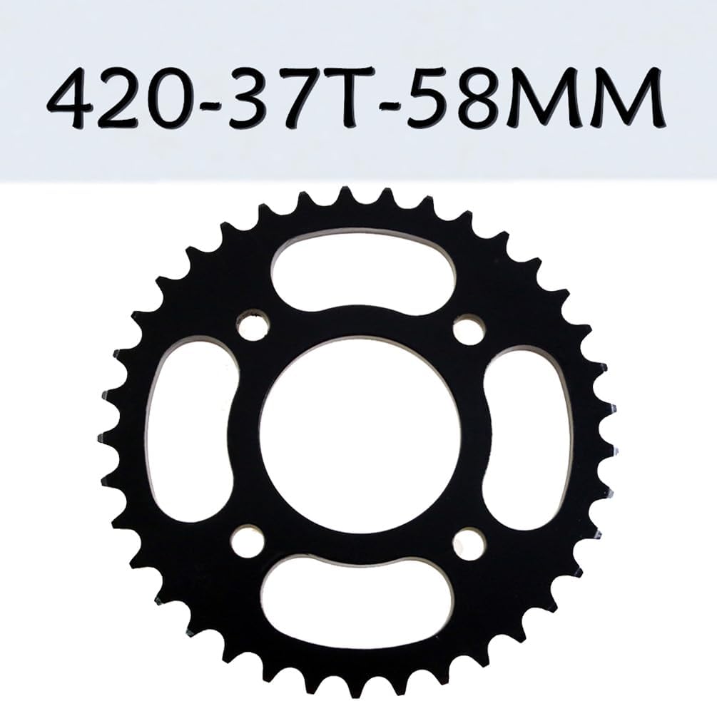 2.50-10 Tire and Rim 10" Dirt Bike Rear Wheel with 420 37T Rear Chain Sprocket for CRF50 XR50 TTR50 PW50 DRZ70 SSR Drum Brake Pit Pro Trail Pocket Mini Bike Offroad Motorcycle 50cc 70cc 110cc