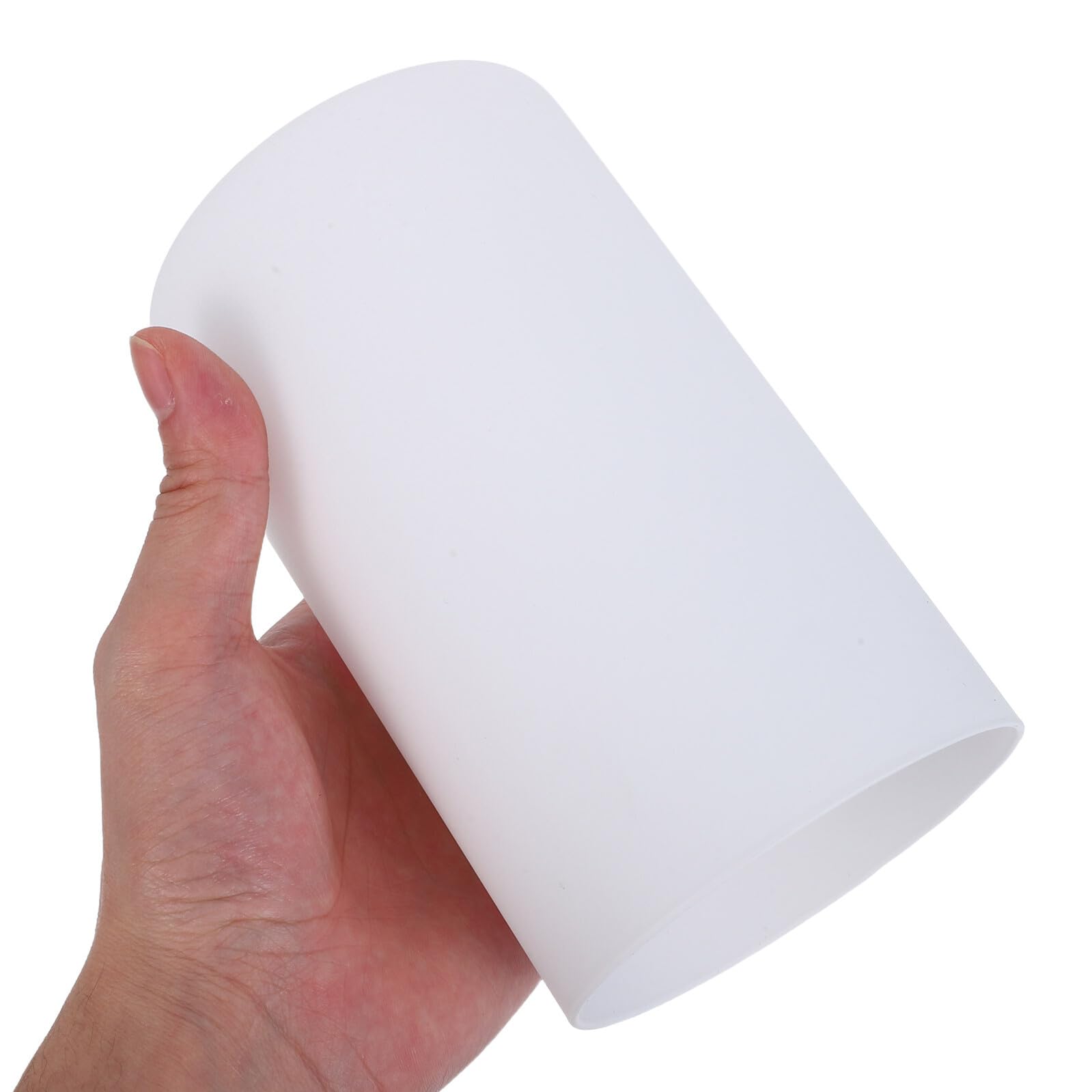 IMIKEYA Paralume cilindrico in vetro latteo per lampade da tavolo e a sospensione diametro 90 mm, altezza 150 mm, base E27, set di 2 pezzi ricambio per illuminazione