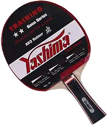 Raquete de Tênis de Mesa Yashima 9427 Clássica 2 Estrelas Borracha Lisa com Esponja