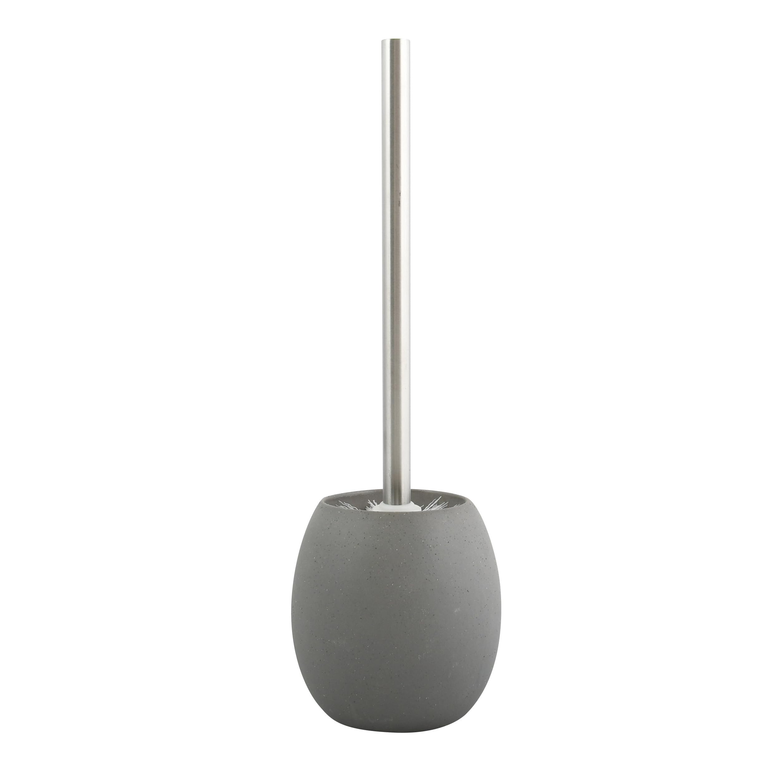 Msv Grey "Bali Ceramic Stone Toilet Brush,