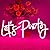 Let's Party Neon Sign, LED Neon Lights for Bedroom Wall Decor, Art Decorative Lights for Bachelorette Party, Engagement Party, Birthday Party, Living Room, Gamer Room Decor Aesthetic (Pink)