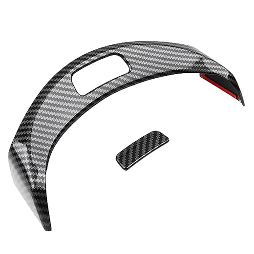 Center Console Armrest Button Frame Cover,MoreChioce ABS Armrest Box Release Button Decoration Stickers Trim Fit for MercedesBenzC-Class W205 GLC X253 2015-2020,Carbon Fiber Pattern
