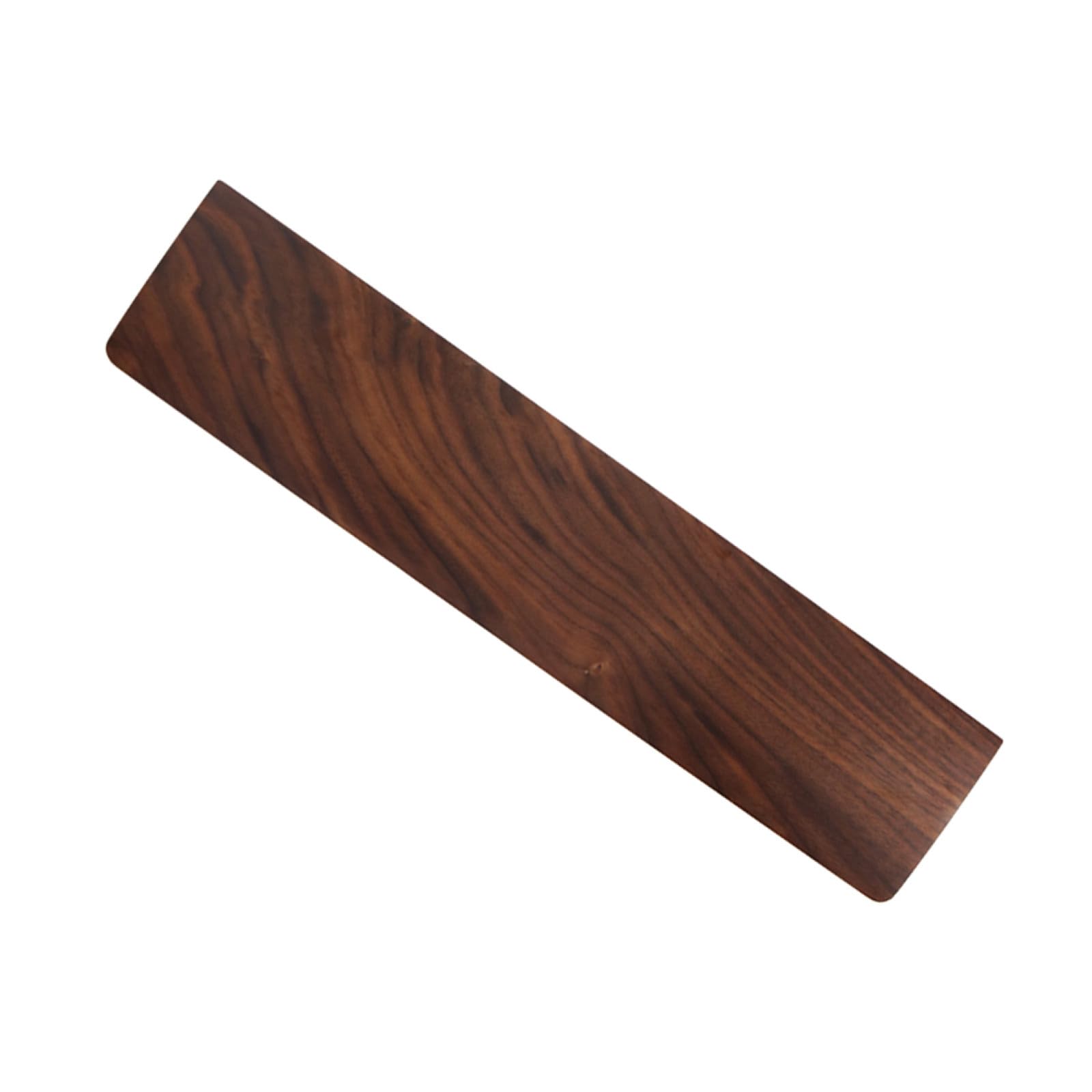 HANABASS Handgelenkauflage mit Natürlicher Holzstruktur 440x80mm aus Walnussholz und Ergonomischer Handgelenkstütze am Schreibtisch für Computer