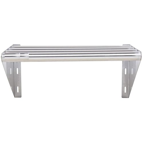 Miniatura 3 de KPS Estante de pared tubular de acero inoxidable comercial 18 x 60
