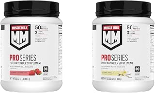 Pro Series Protein Powder, Strawberry & Intense Vanilla, 2 Pounds Each (2 Pack)