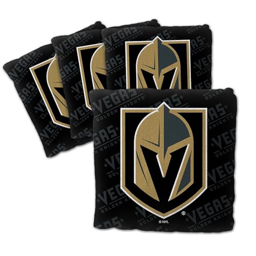 Sacs de cornhole Vegas Golden Knights - Set de 4 sacs de jeu noirs YouTheFan