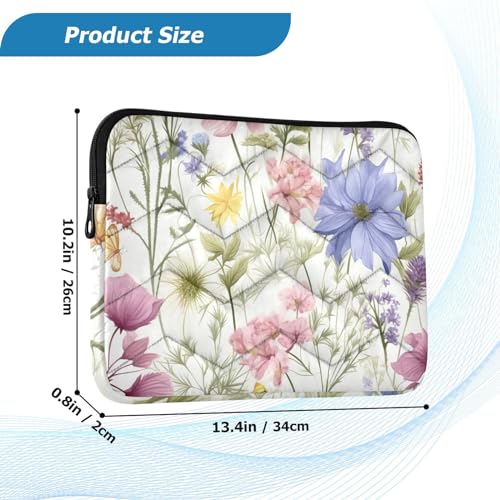 Funda para Laptop de 13-14 Pulgadas con Motivo Floral miniatura 3