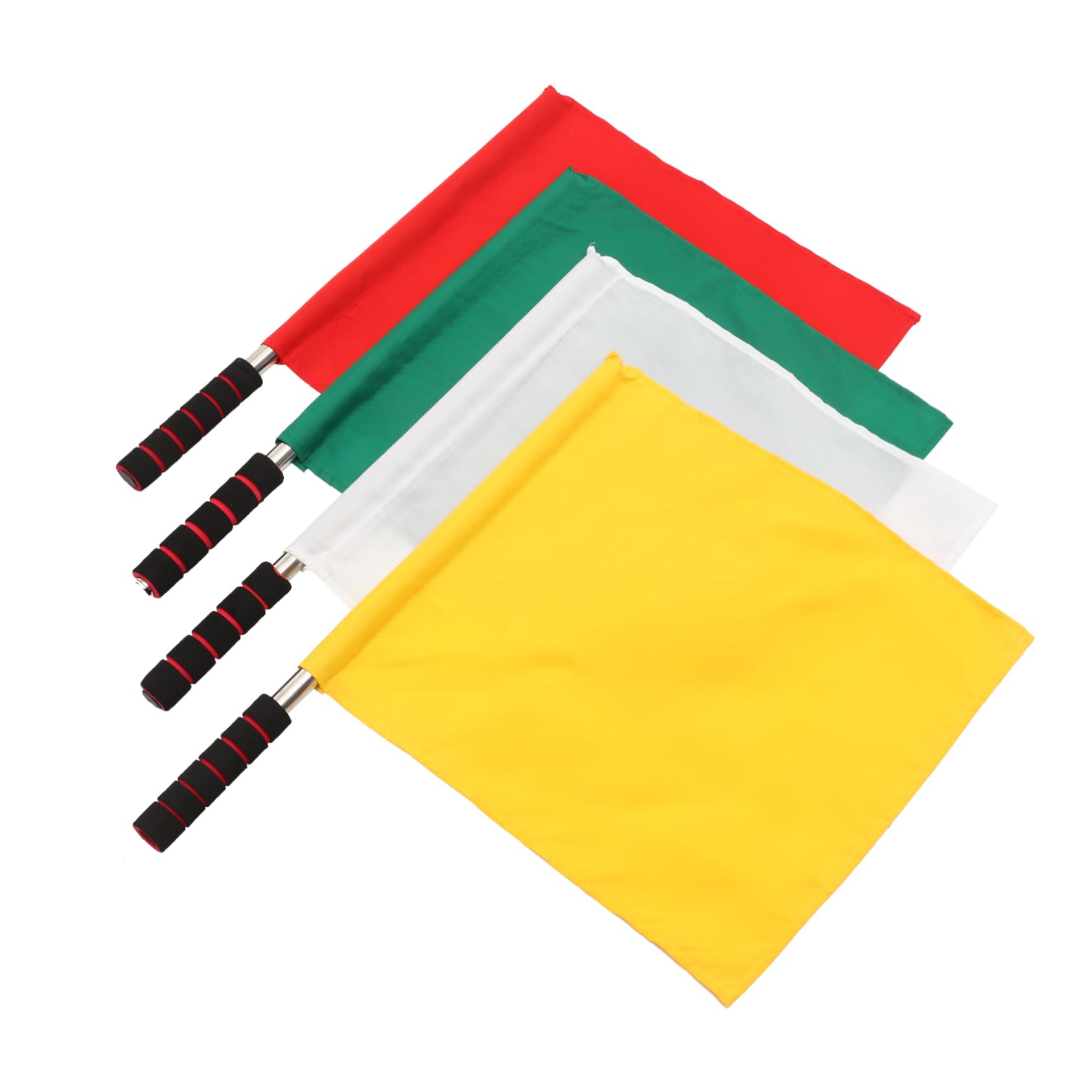NAMOARLY Running Race Signal Flags 4pcs Referee Conducting Flags Lightweight Comfortable for Volleyball Games