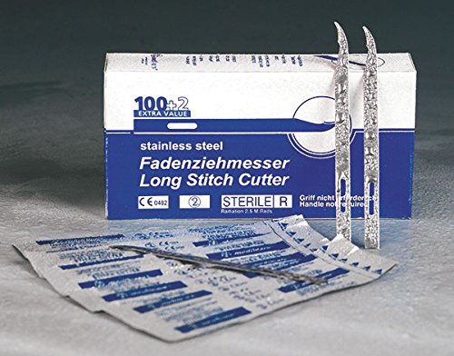 I1 0503 Fadenziehmesser, lange Form, 110 mm (102-er Pack)