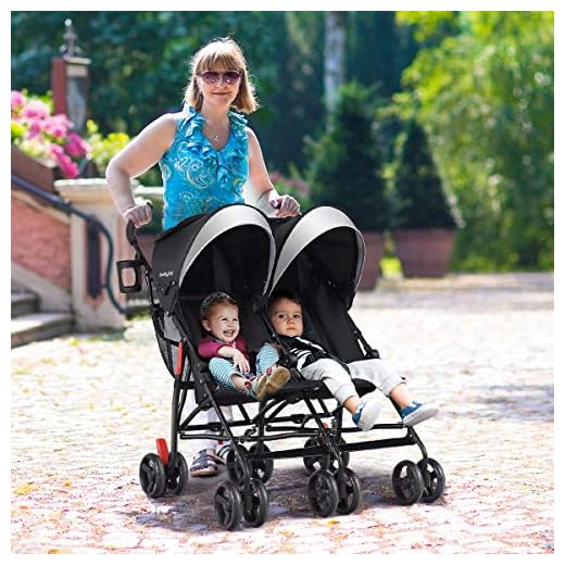 Best twin umbrella stroller message board HOMGX Double Stroller Lightweight with Cup Holder
