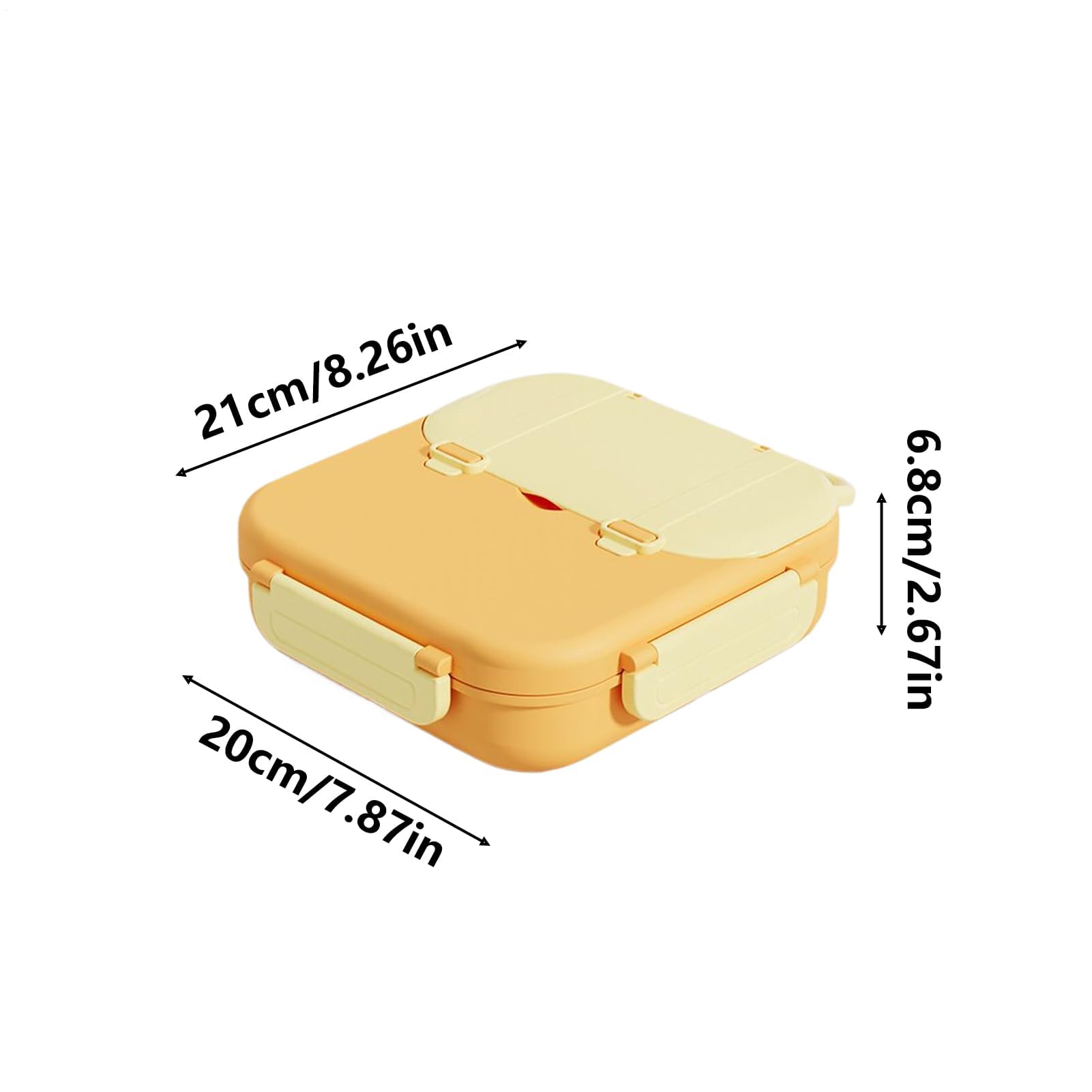 MRKU Fiambrera para niños pequeños, Compartimento de 1000 ml para meriendas Infantiles, Recipiente Reutilizable para ensaladas, sándwiches, meriendas, Escuela, guardería, Camping y Viajes.