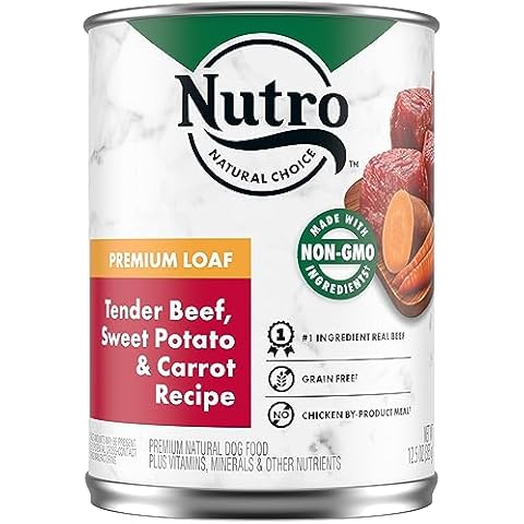 NUTRO PREMIUM LOAF Adult Wet Dog Food, Tender Beef & Sweet Potato Cover