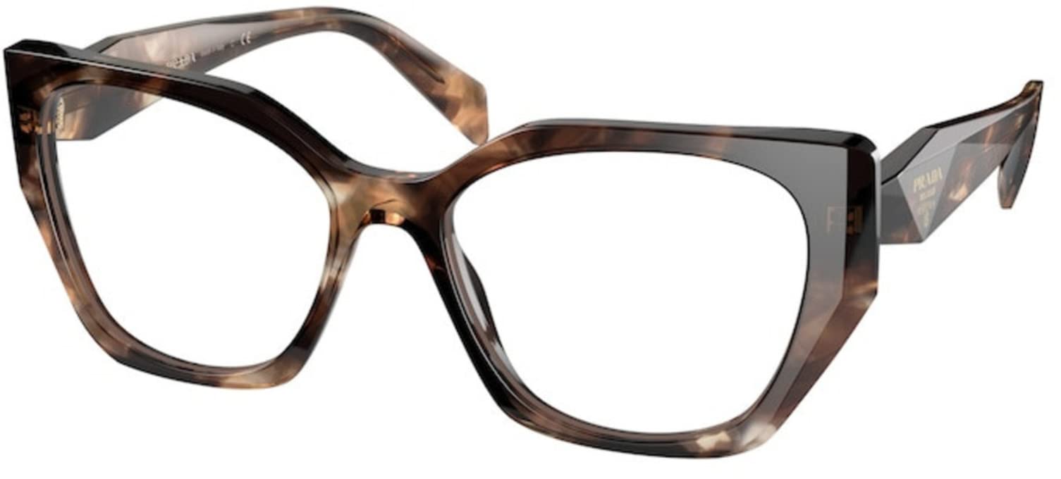 PradaPR 18WV 07R1O1 Caramel Tortoise Plastic Fashion Eyeglasses 54mm