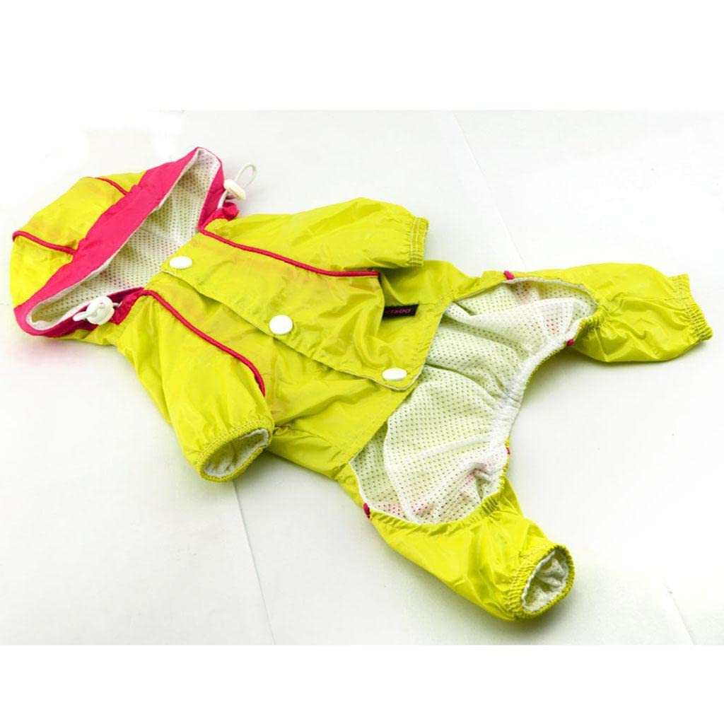 Meri SHOPP Waterproof Four Legs Clothing Dog Raincoat Jacket Coat Yellow Green M PVC Pet Supplies | Dog Supplies | Clothing & Shoes (B0C4LKHFZL) Amazon Price History, Amazon Price Tracker