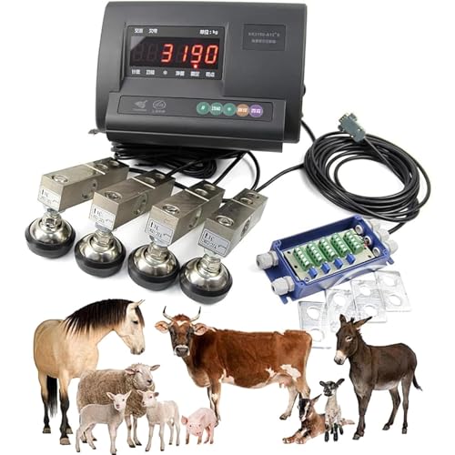 Elektronische palettenwaage für tiere & viehwaagen-set mit hochpräziser wägezellentechnik und integrierter batterie für mobile tiergewichts-messungen 5000kg
