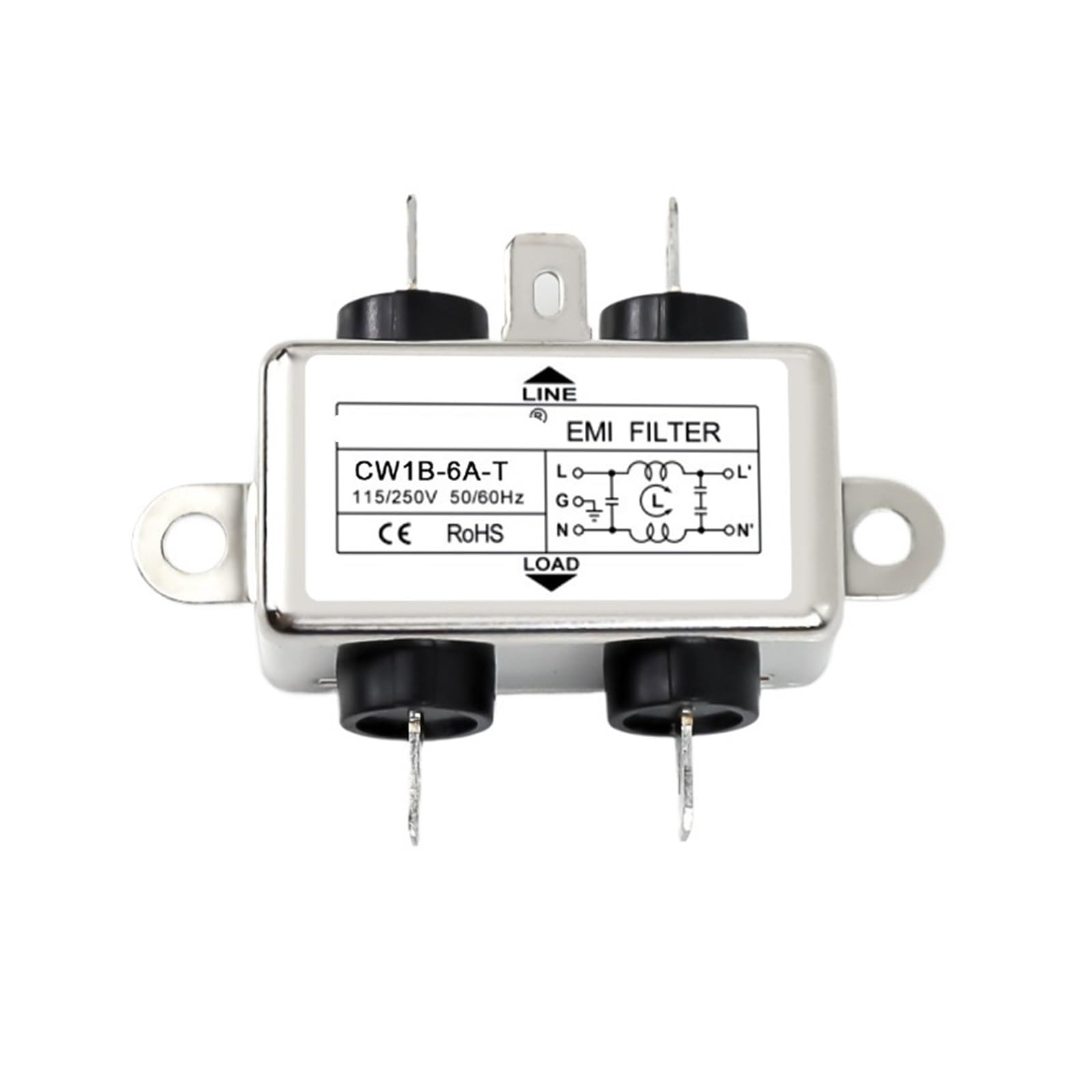 Filtre de puissance CW1B-10A-T Type de chip à souder 220VAC Monophasé AC