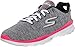 Skechers Performance Womens Go Fit-TR Walking Shoe, Gray/Hot Pink, 9 M US