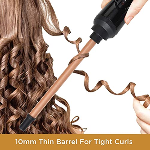 Image of Dealsure Hair Curler Machine | Professional Hair Curling Iron & Tong | Long Lasting Curls, Rod Brush Styler for Women | Heat Safe, Easy Styling, Frizz-Free Curls | (Black)