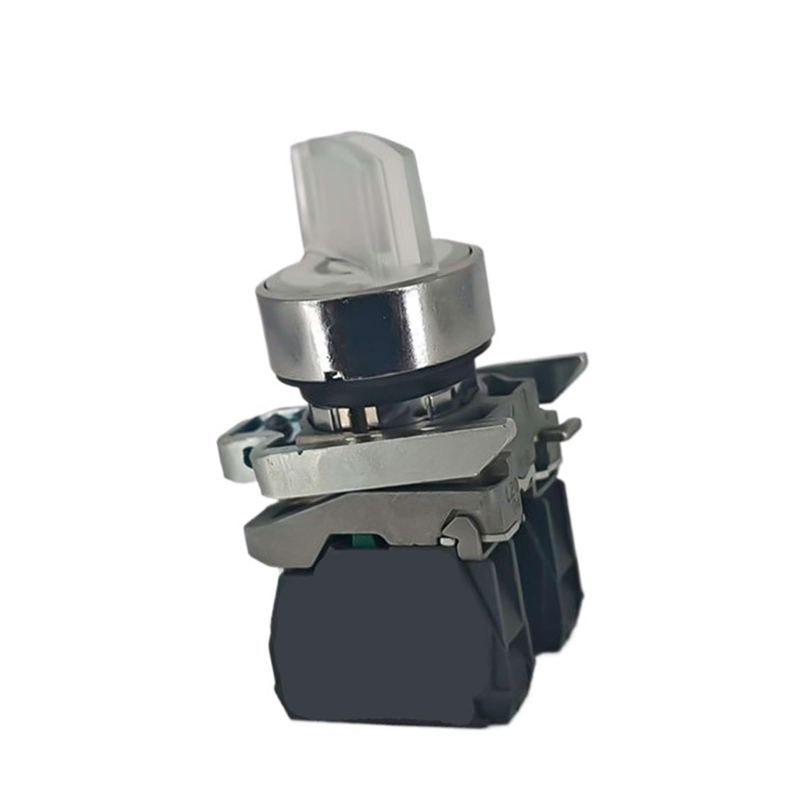 Selector switch XB4BK131M3 white three-position 2NO 220V Ø22 for industrial control