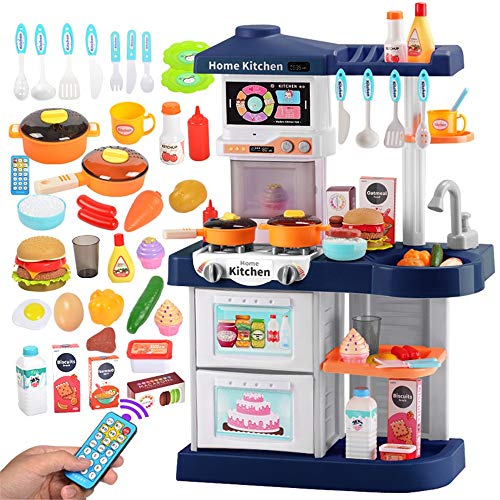 Küche Spielzeugsets, Durable Große Gourmet Kinder Küche Spielset mit Licht-Sounds aus Kunststoff Spielküche Kinder Role…
