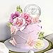 19 PCS Flower Cake Toppers Butterfly Cake Decorations with Artificial Pink Rose Flowers Eucalyptus Butterflies for Girls Birthday Party Wedding Baby Shower Supplies (HOT PINK)