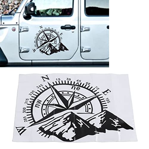 Mountain Sticker, 48x34cm Bussola per Auto Modello Sticker Mountain Decal