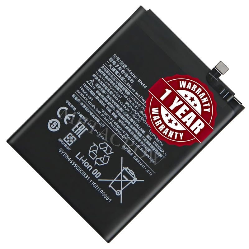 Image of Original BN46 Battery Compatible for Xiaomi Redmi Note 8 - (4000mAh) - 1 Year Warranty BC45