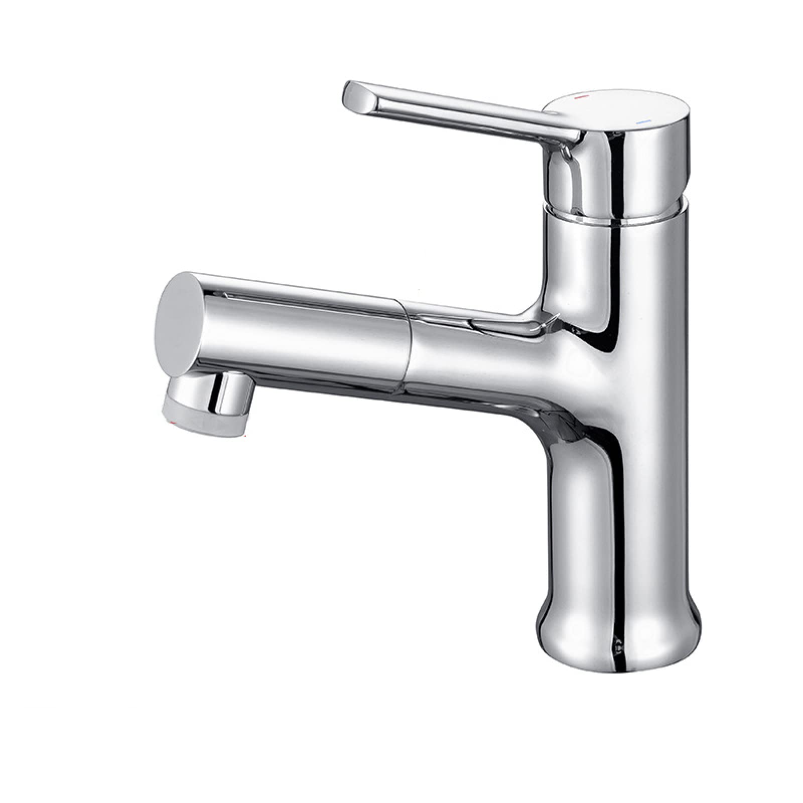 Mitigeur lavabo rétractable et extensible eau chaude froide pour un nettoyage à 360 degrés