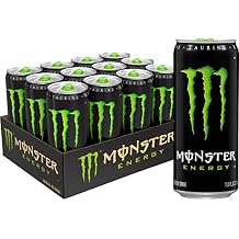 Monster Energy Drink, Green Original, 10.5 Ounce Pack of 12