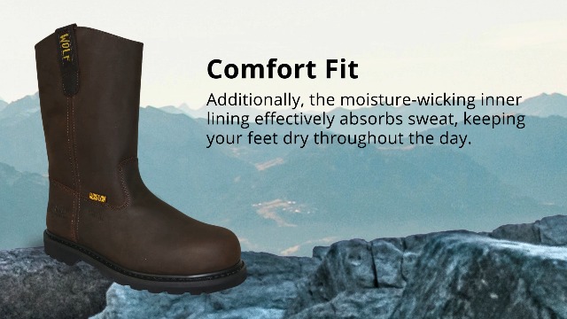 Amazon.com: WOLF Work Boot | 100% Genuine Upper Leather | Oil