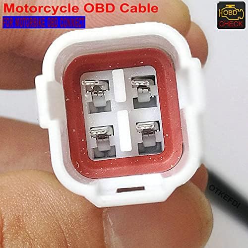 Miniatura 6 de OTKEFDI Cable de diagnóstico CANBUS de la motocicleta 4pin OBD para la motocicleta de Yama