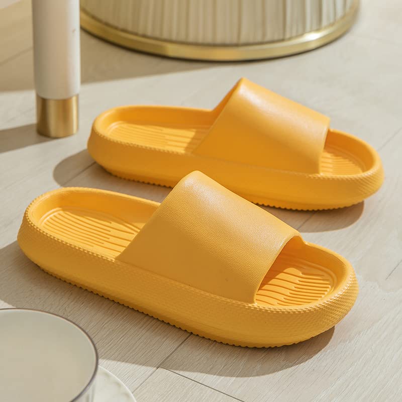 Sandales jaunes ouvertes en EVA taille 37-38 pour salle de bain - 4
